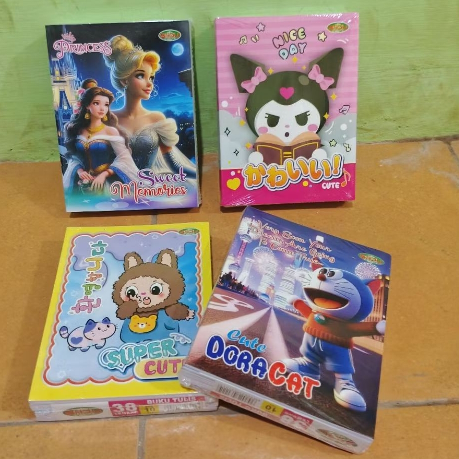 

1 Pak Buku Tulis 38 Lembar Isi 10 Pcs KARAKTER