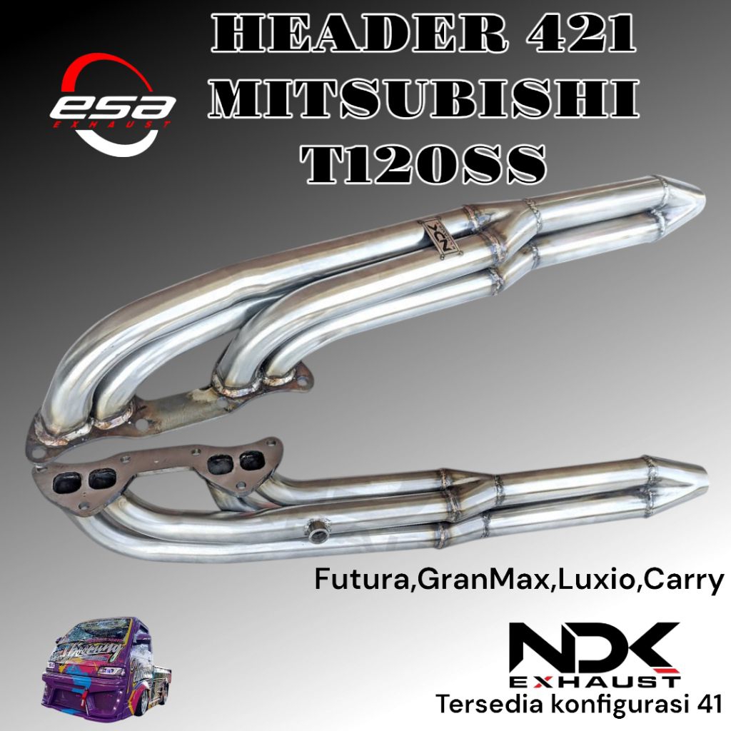 HEADER MOBIL T120SS FUTURA GRANMAX LUXIO CARRY TERMURAH BERKUALITAS NDK EXHAUST HEADER RACING MOBIL 