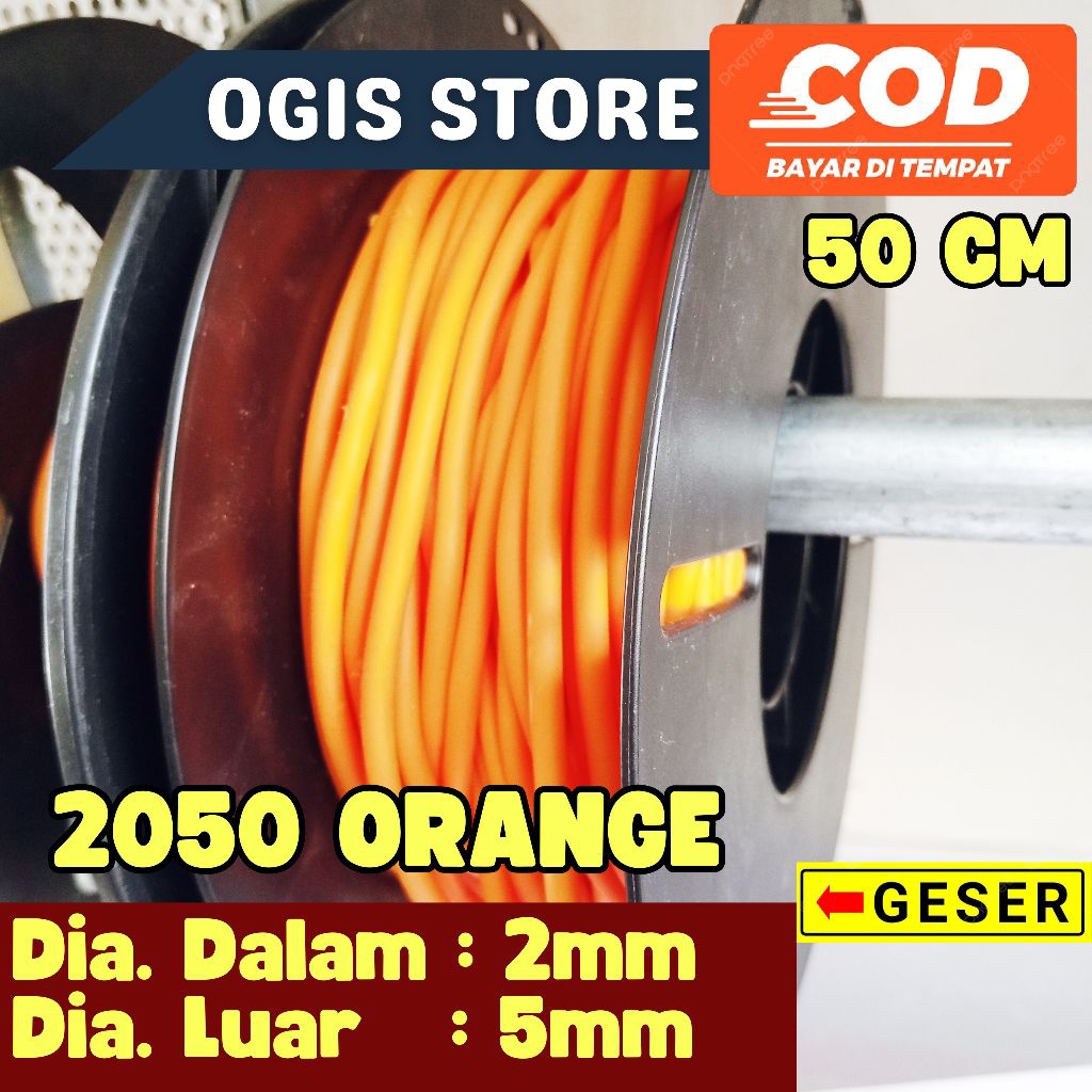 OGIS - KARET TUBE 2050 ORANGE KETAPEL IKAN