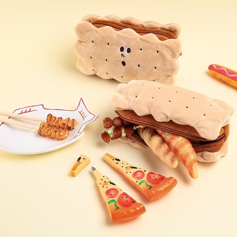 

Creative, personalized, humorous, neutral ballpoint pen, new and unique pizza stick design, simulated food ballpoint pen