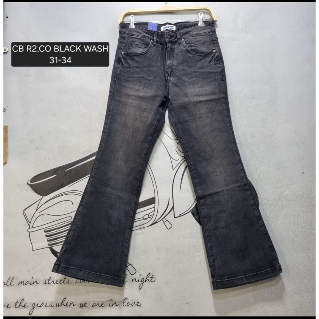 NEW CUTBRAY WANITA SNOW BLACK WHISKER DAN KERENT 6119 BELAH DEPAN,JEANSLINE 7/9 VARIASI FUSCHIA DAN 