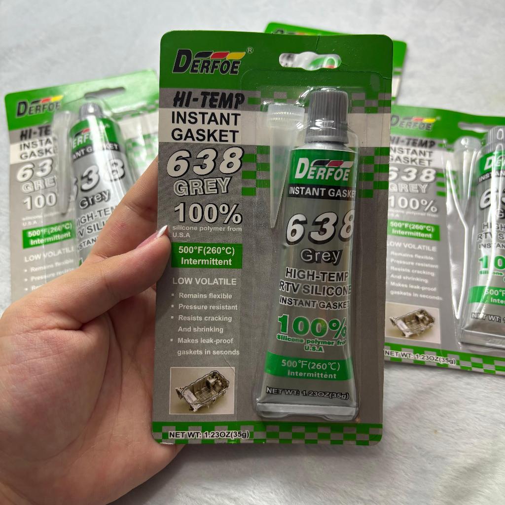 DERFOE – 35gr 85gr 1PCS/3PCS DERFOE RTV SILICONE GASKET LEM SILIKON 35GR 85GR TAHAN PANAS & KUAT REKAT PACKING GASKET