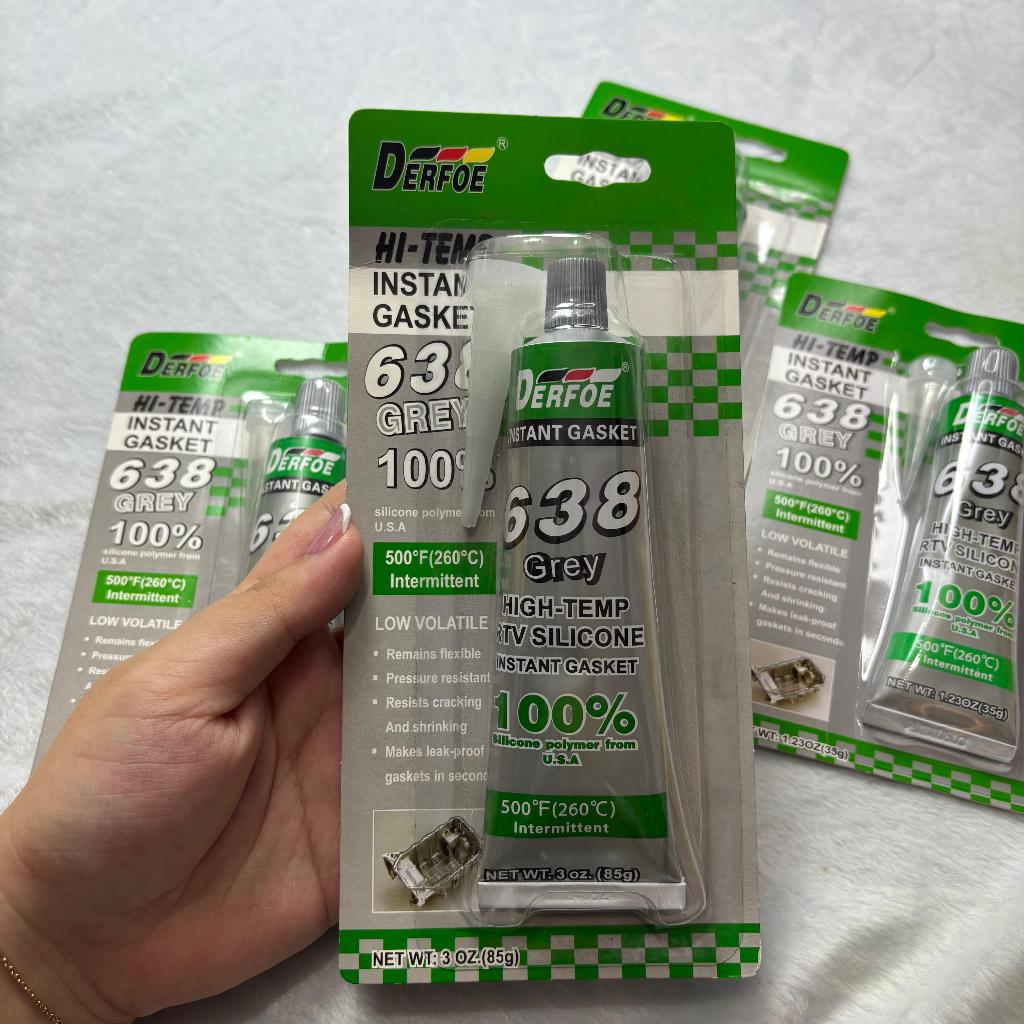 DERFOE – 35gr 85gr 1PCS/3PCS DERFOE RTV SILICONE GASKET LEM SILIKON 35GR 85GR TAHAN PANAS & KUAT REKAT PACKING GASKET
