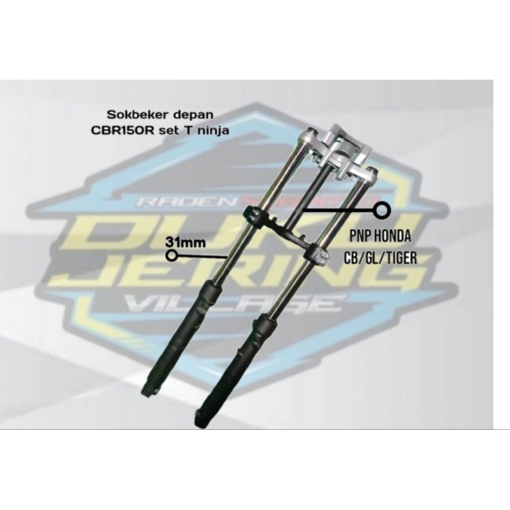 SHOCK DEPAN HONDA CBR 150 R SET SEGITIGA NINJA RR PNP GL TIGER CB WIN DLL