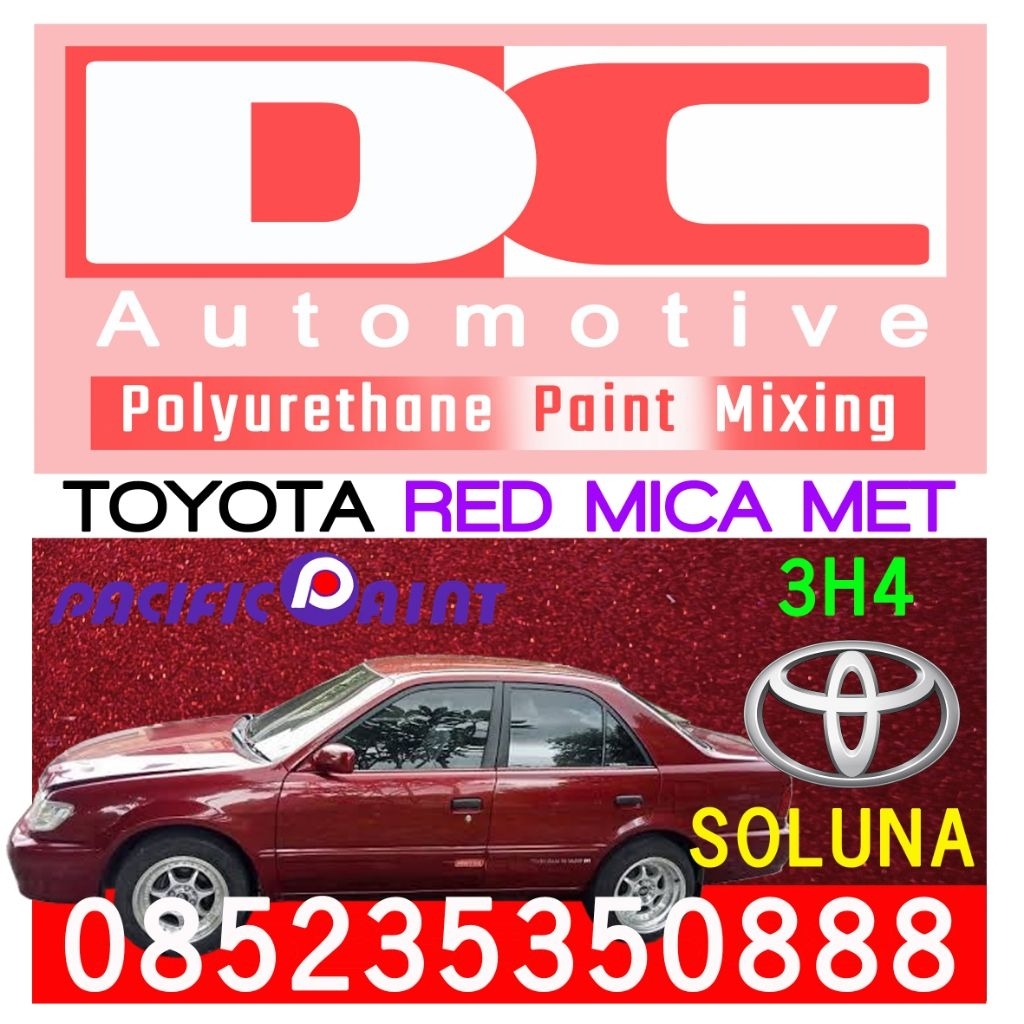 Cat PU Toyot Soluna Red Metallic 3H4