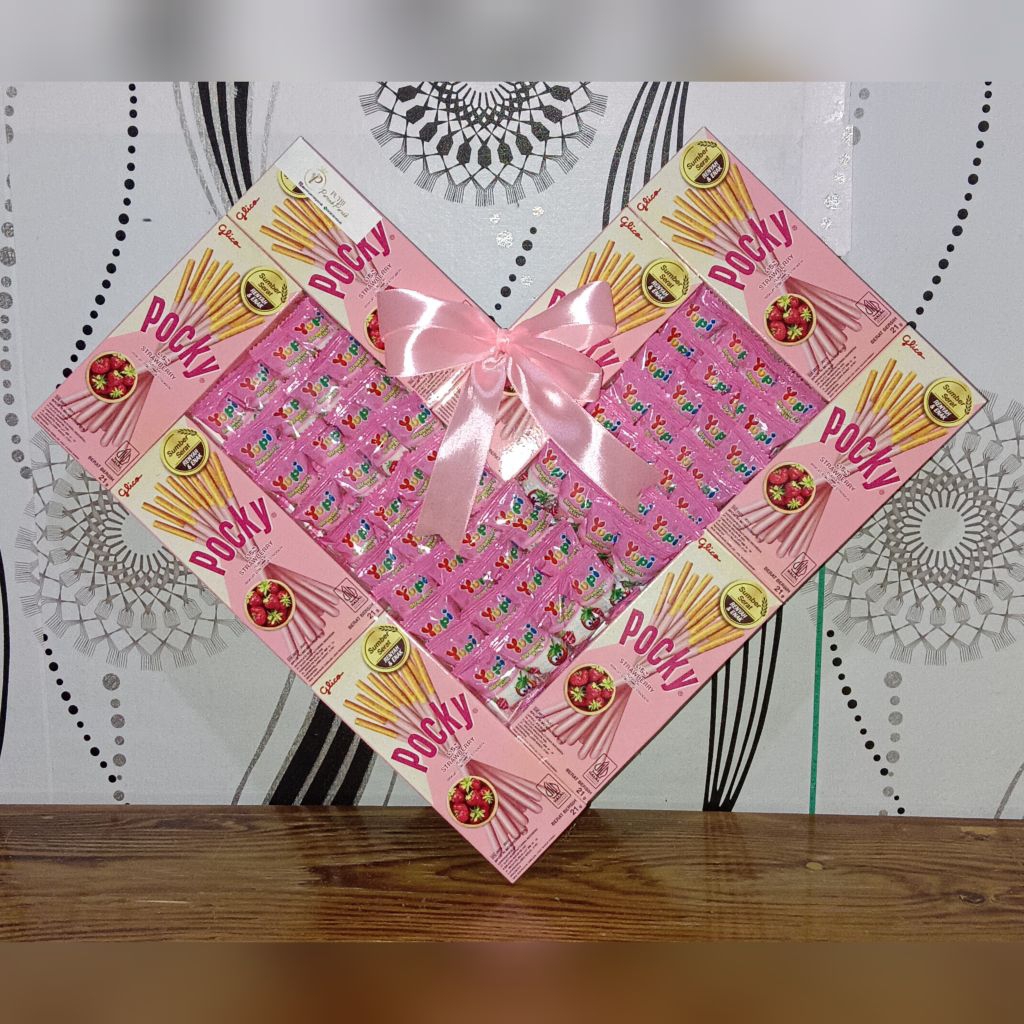 

Snack Pocky Mini Love 8pcs hadiah/hampers hari guru/hari ibu/ulang tahun