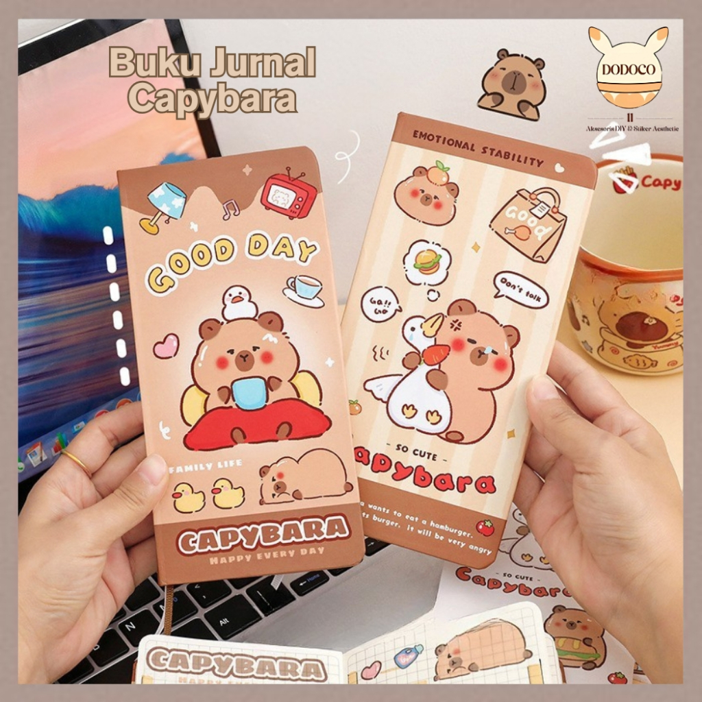 

Buku Tulis Diary Jurnal Hardcase Lucu Notebook Cantik Edisi Capybara TLD107