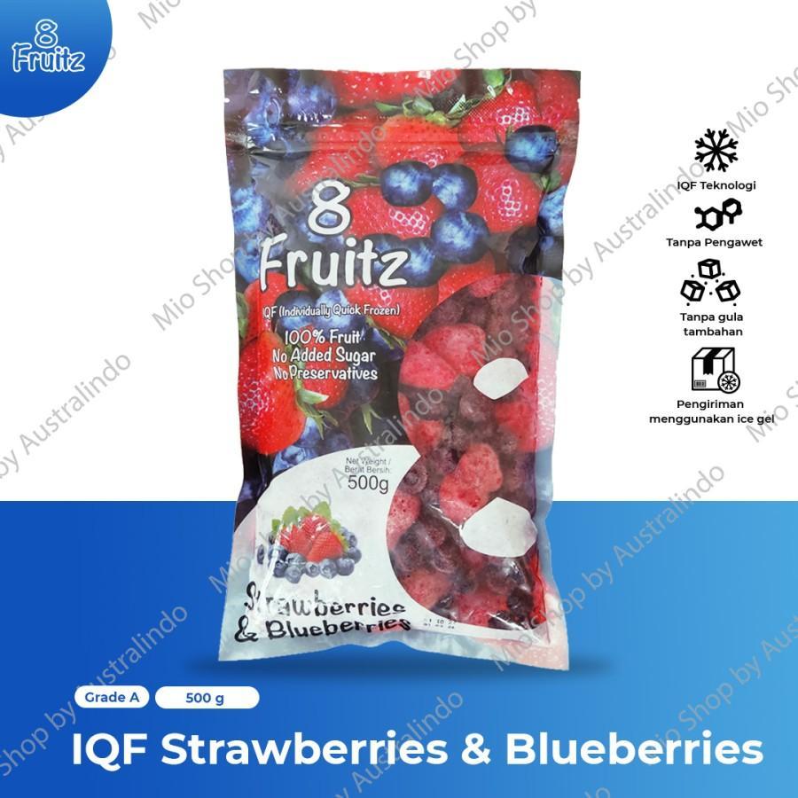 

Frozen strawberries & blueberries/strawberry & blueberry 500 Gr