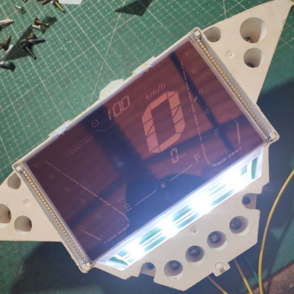 pcb+lcd spidometer aerox new tipe non ABS