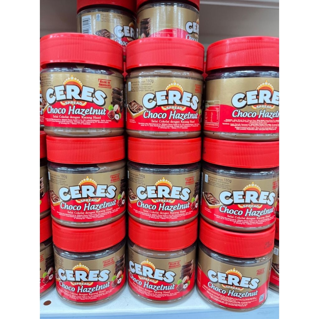 

Ceres Spread Choco Hazelnut 180gr Selai Ceres Choco Hazelnut Original 100%