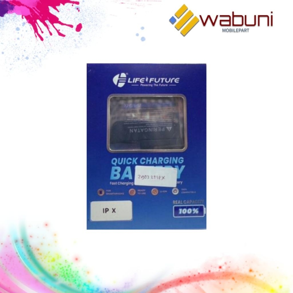 Wabunimobilepart Baterai Life Future iphone X