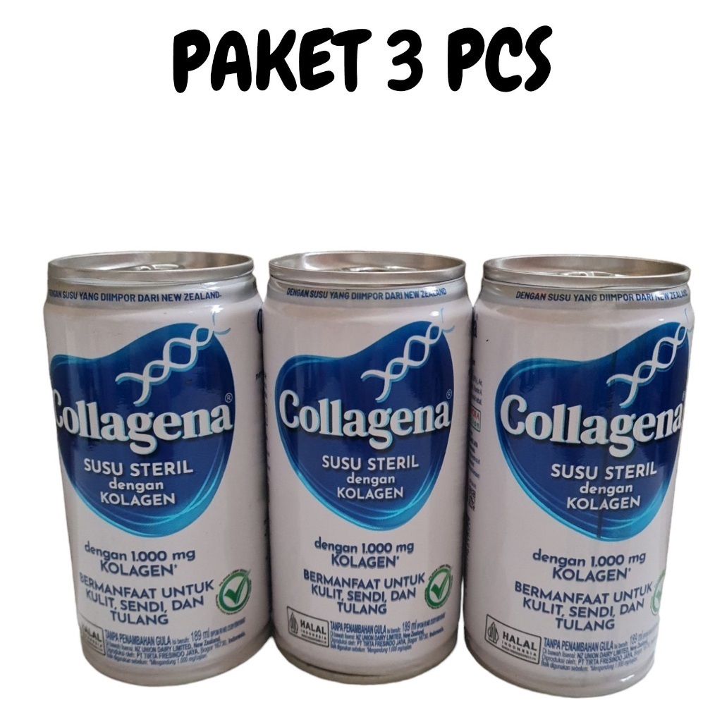 

PAKET 3 PCS COLLAGENA SUSU STERIL KOLAGEN 189ML