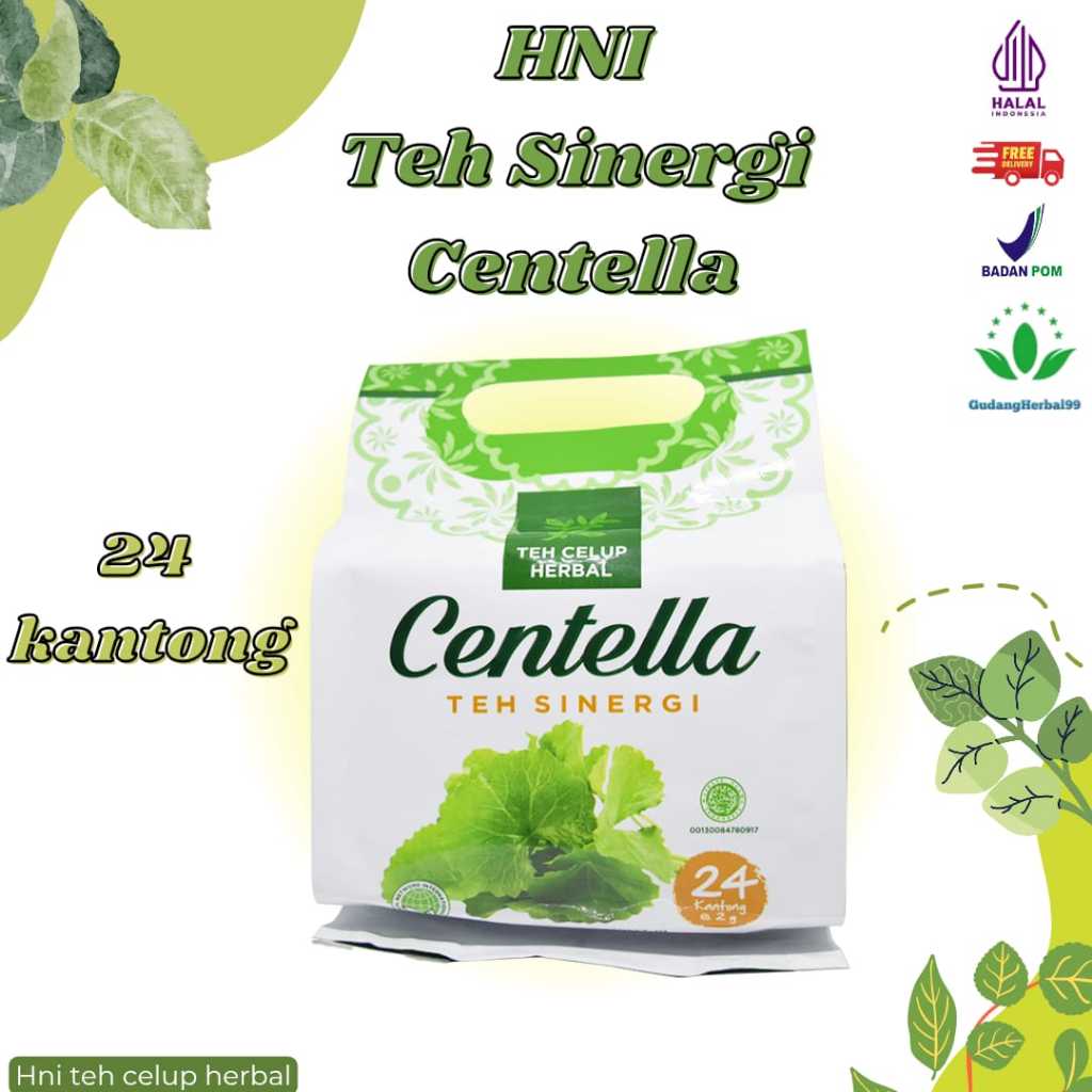 

CENTELLA HNI Teh Sinergi - Teh Celup Herbal Ekstrak Pegagan Untuk Kesehatan Isi 24 Kantong