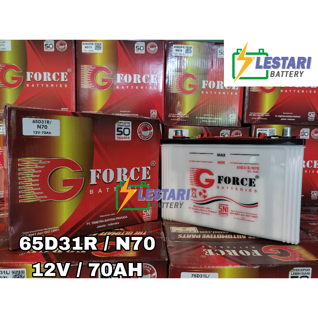 Aki Basah Conventional GFORCE 65D31R / N70