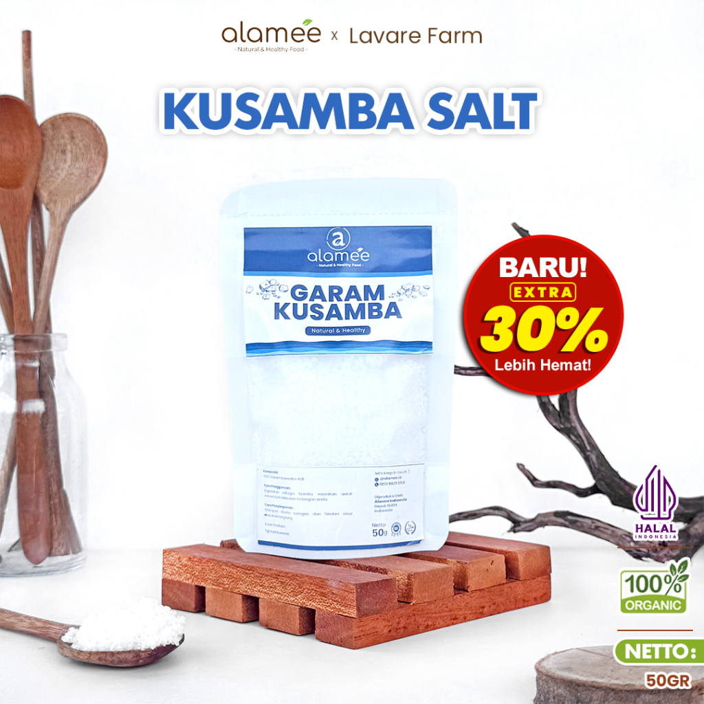 

Garam Kusamba Sea Salt Premium Laut Bali 50gr Organik Murni Natural Alami Organic Seasalt Lokal buma organik