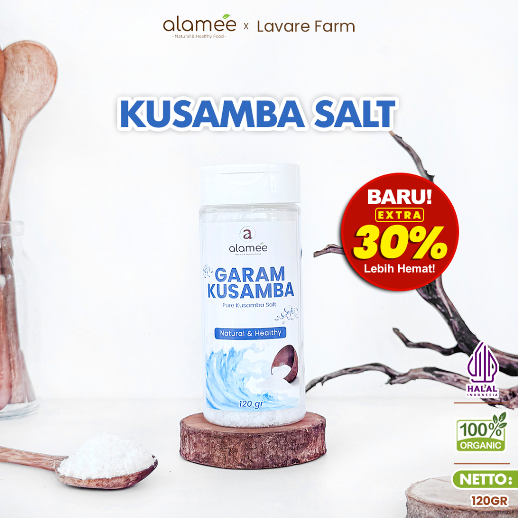 

Garam Kusamba Bali Sea Salt Premium 120gr Laut Organik Murni Natural Alami Organic Seasalt Lokal buma organik