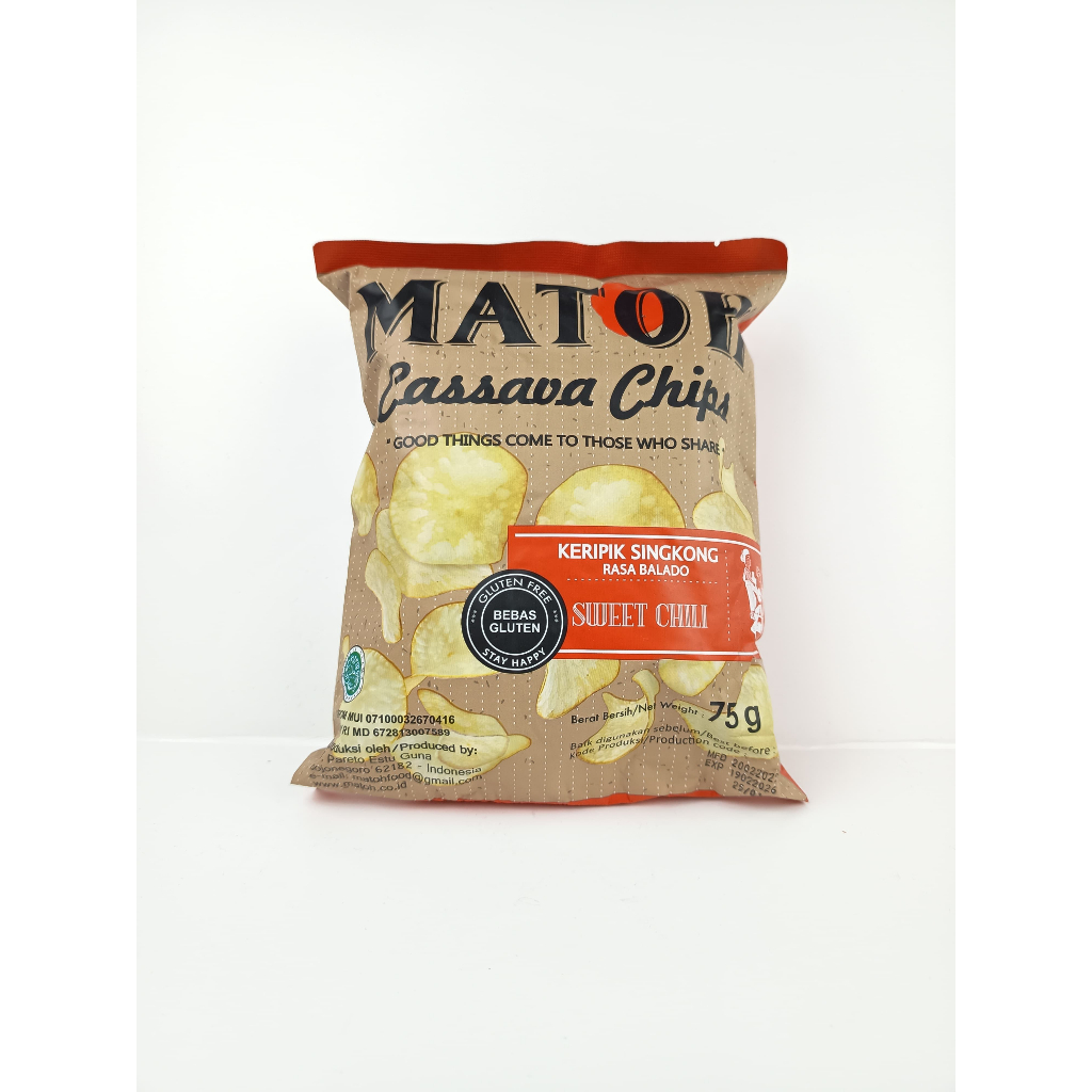 

Matoh Keripik Singkong Balado No MSG 75g / Matoh