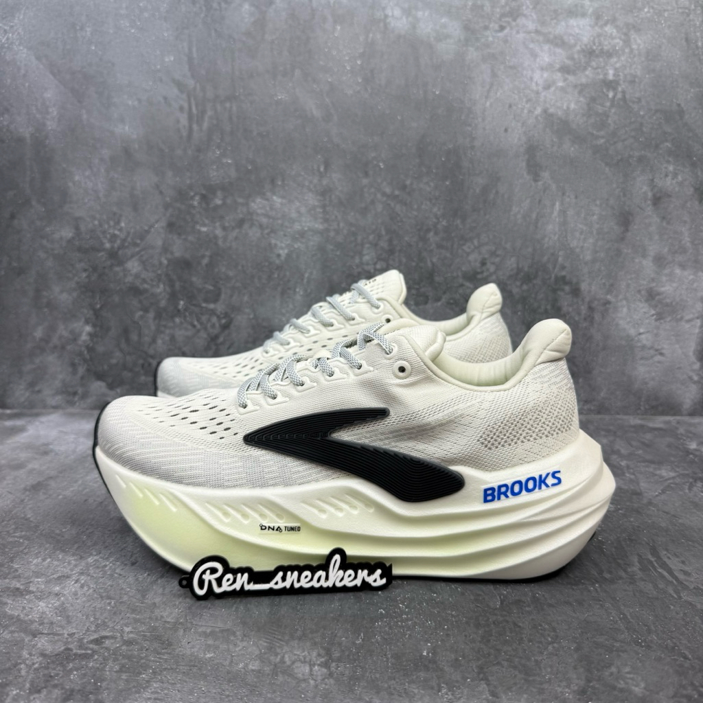 Running Shoes BROOKS White Lime