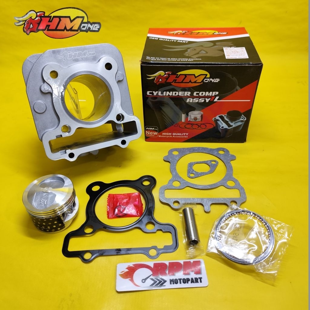 Blok Seher HM1 Boring Bore Up Mio J GT Fino FI Xride Soul Gt 115 Racing Piston Ring Cylinder Set Ori