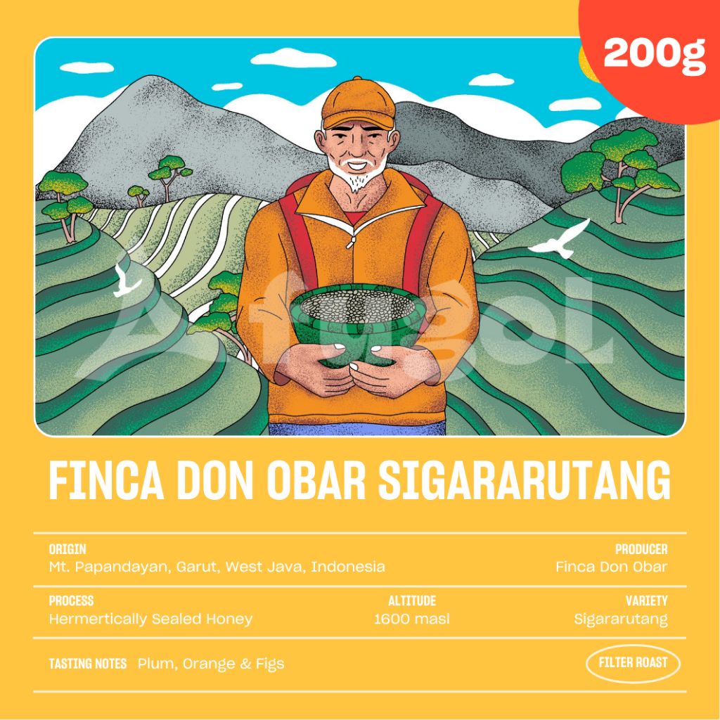 

Biji Kopi Arabica FINCA DON OBAR SIGARARUTANG HSH (200gr) Specialty Arabica Coffee Beans