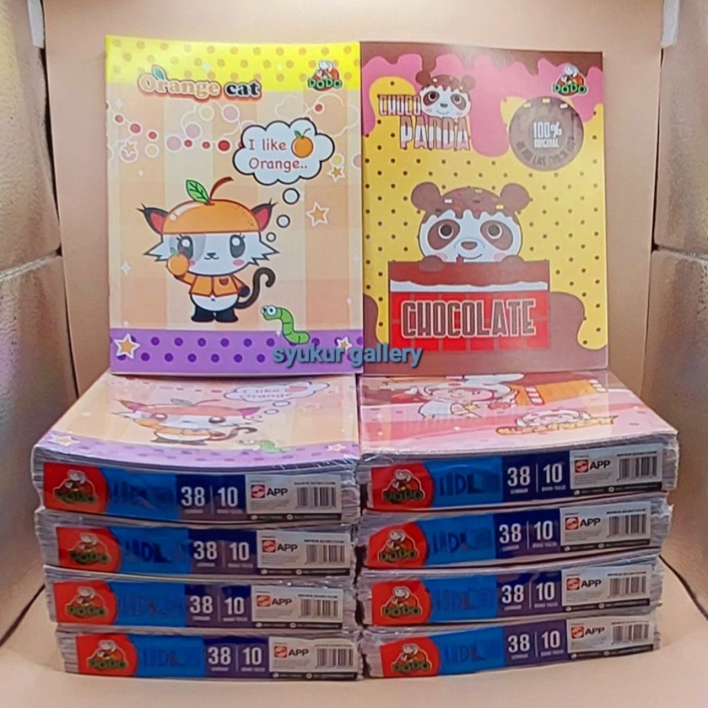 

Buku 38 Lembar Murah / Buku Tulis 38 Lembar murah / Buku Dodo 38 Lembar di Jual 1 Pak = 10 Buku