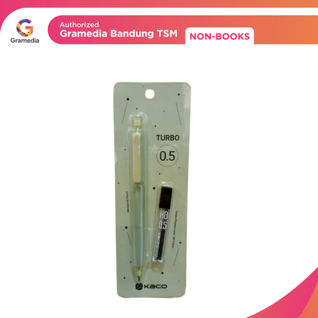 

Gramedia Bandung TSM -Kaco GREEN TURBO Mechanical Pencil 0.5mm