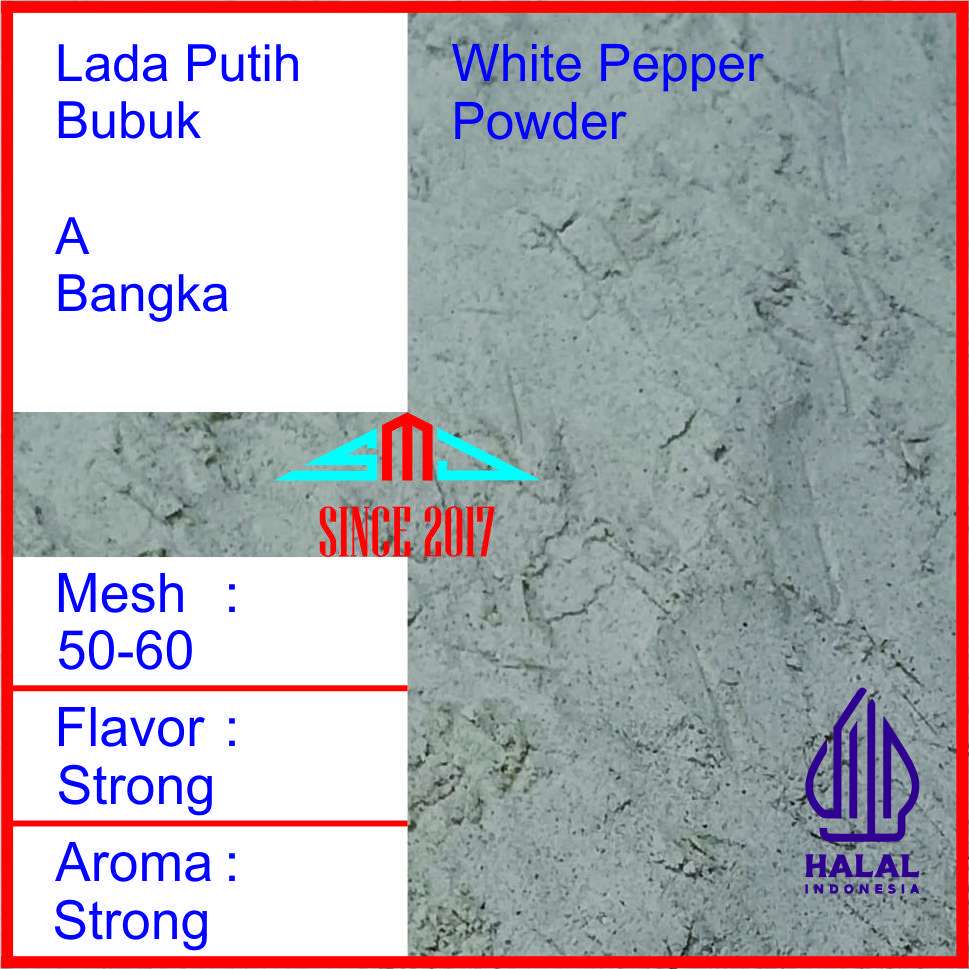 

Lada Putih Bubuk Murni 1 kg Bangka / Pure White Pepper Powder 1000 gram / Rempah / Bumbu Masak / Spices / Merica