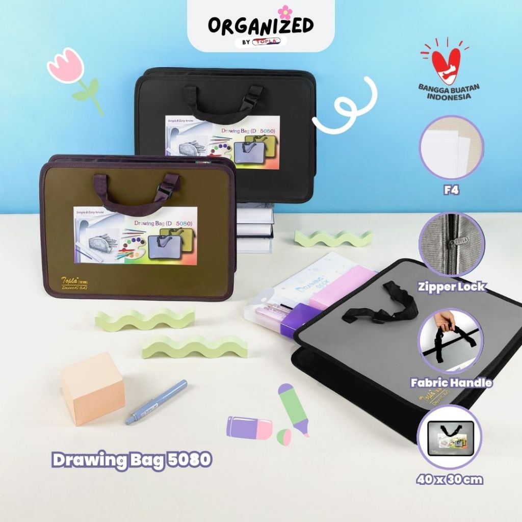 

Topla document bag 5080 tas dokumen map file folder kertas berkas skripsi ukuran folio anti air