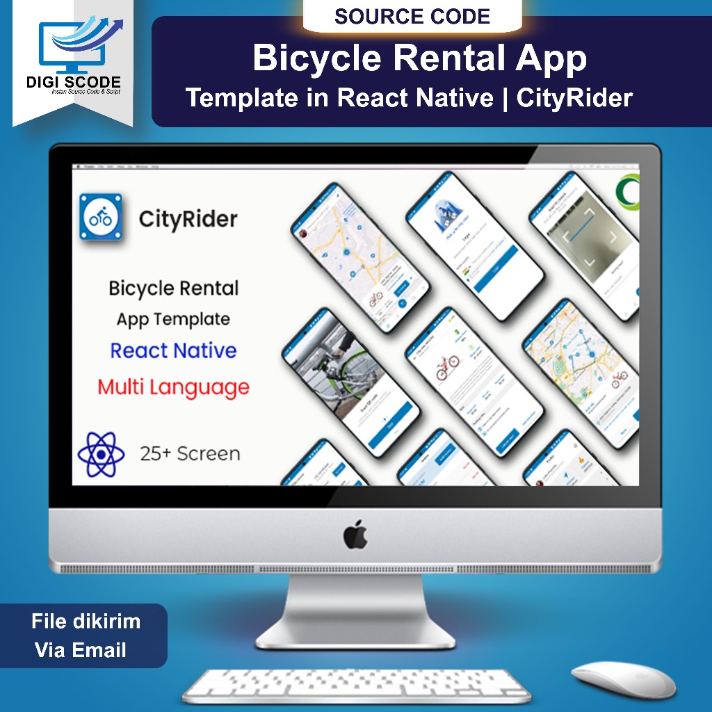 Bicycle Rental App Template in React Native | CityRider