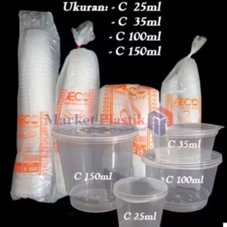 CUP THINWALL MERK AECO ISI 25 PCS