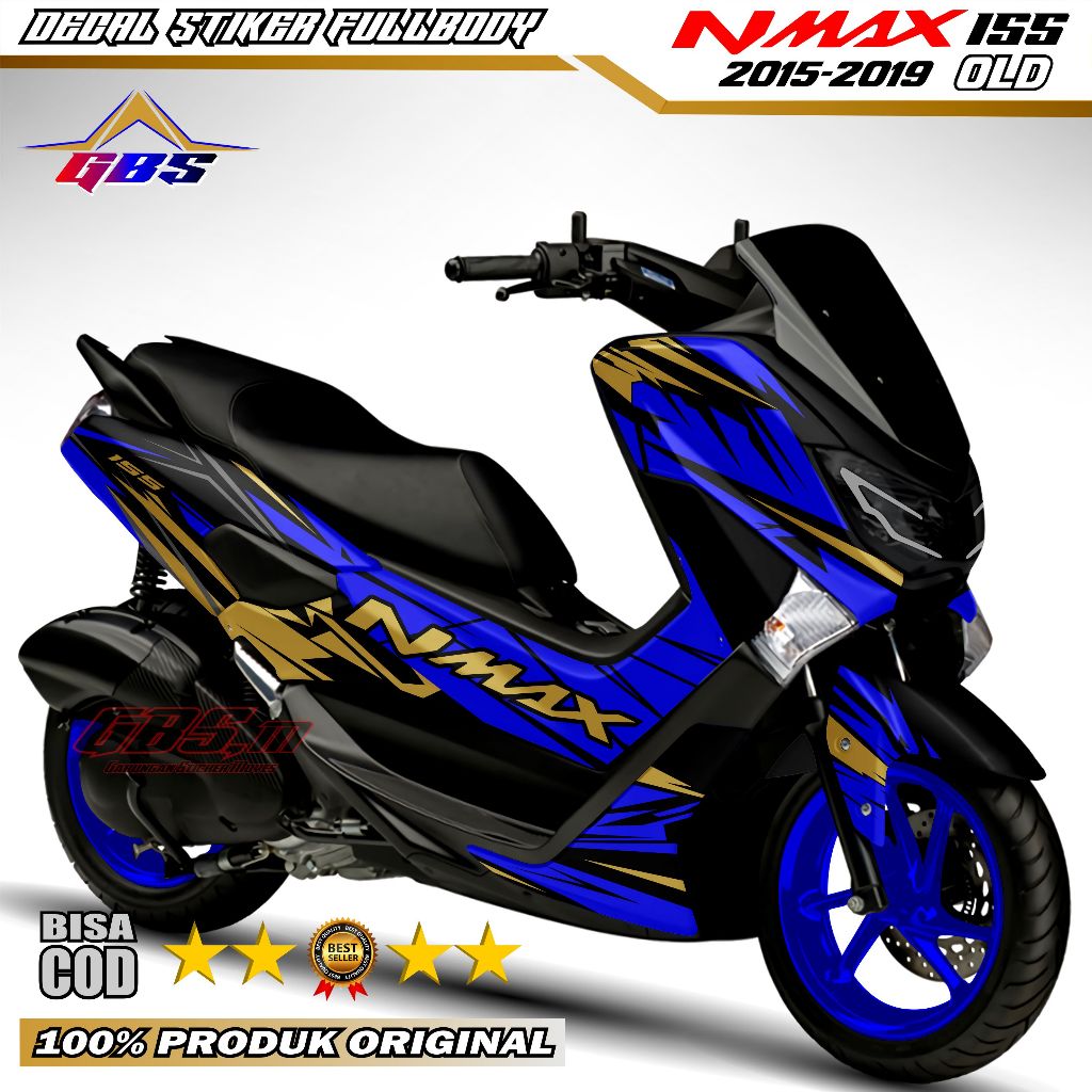 Decal Yamaha Nmax 155 Old Fullbody Stiker Variasi Motor Nmax 155 2016-2019 Stiker Motor Fullbody