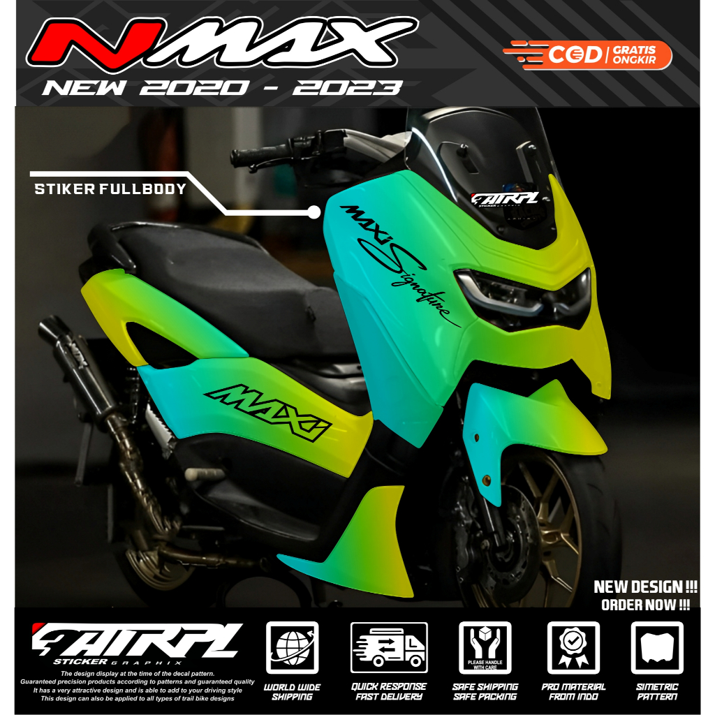 Decal Sticker Nmax New 2020 - 2022 Fullbody Decal Sticker Nmax Gradasi New 2020 - 2022 Fullbody atri