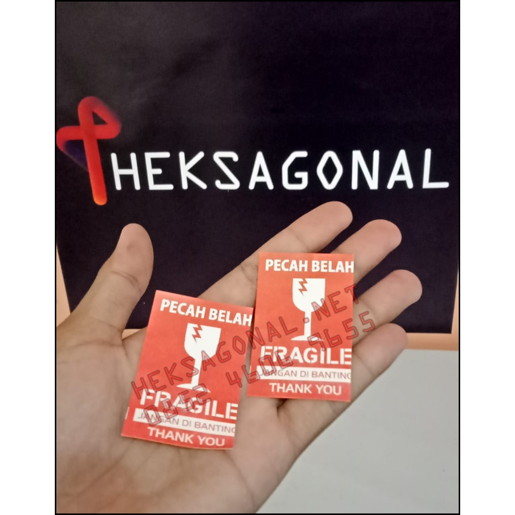 

Sticker Fragile Stiker Pengaman Paket Pecah Belah Olshop BPN
