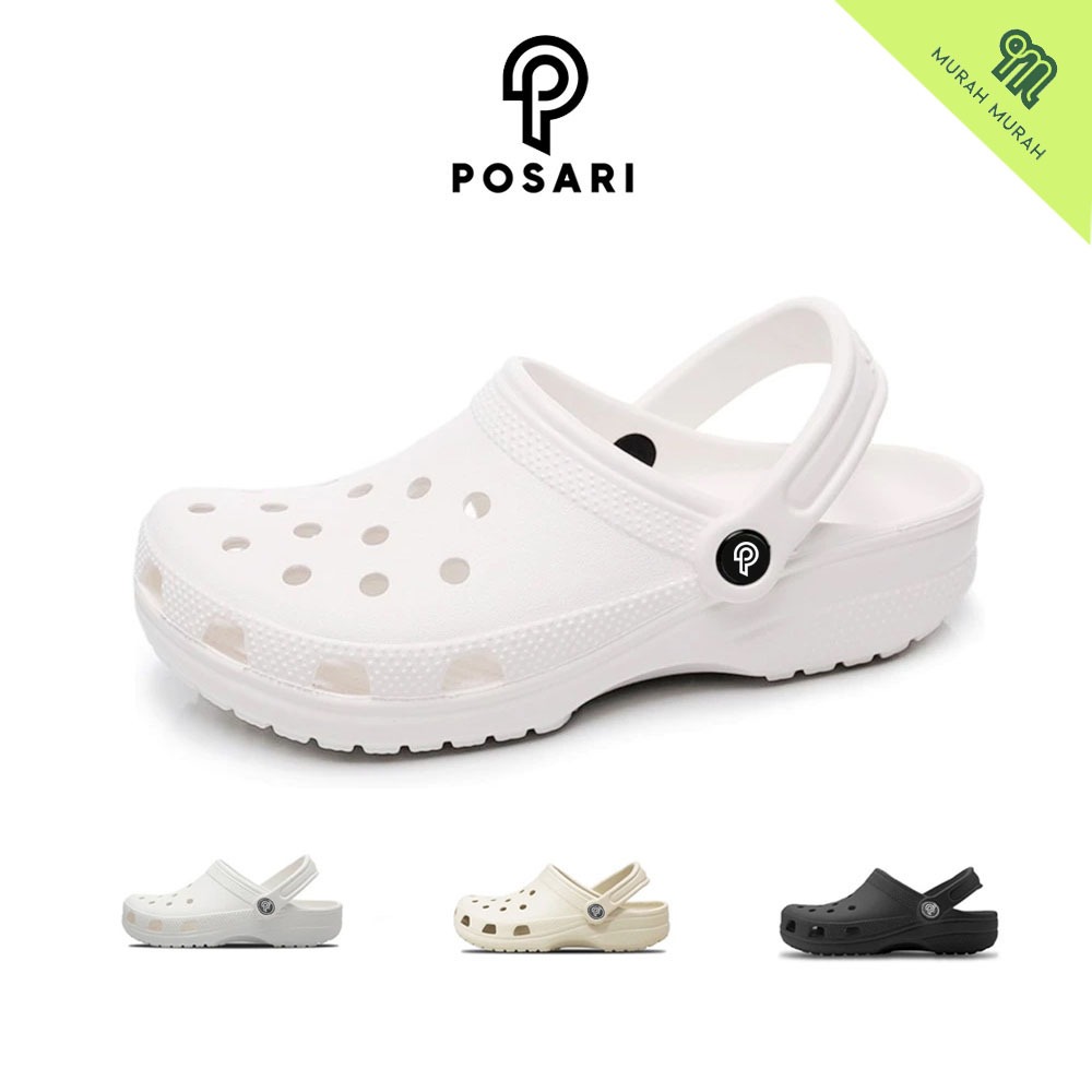 murah Sandal Clog Pria Kodok Baim Sendal Terbaru Dewasa Casual COCSS Cowok Slop Hitam Beige Puith