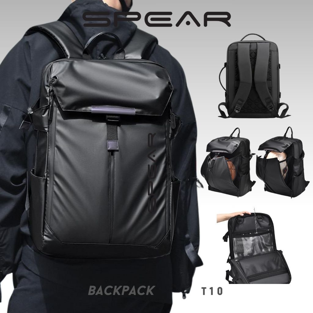 SPEAR Tas Ransel Sporty Backpack Sekolah Tas Olahraga Tas Kuliah Import Tas Punggung Ransel Laptop B