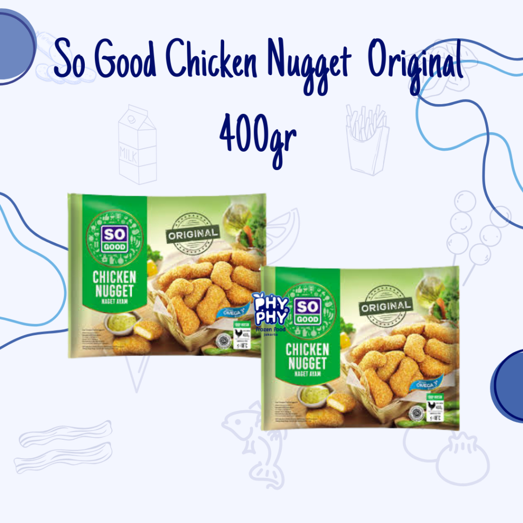 

So Good Chicken Nugget Original 400gr | Nugget Crispy | Nugget Ayam | Chicken Nugget