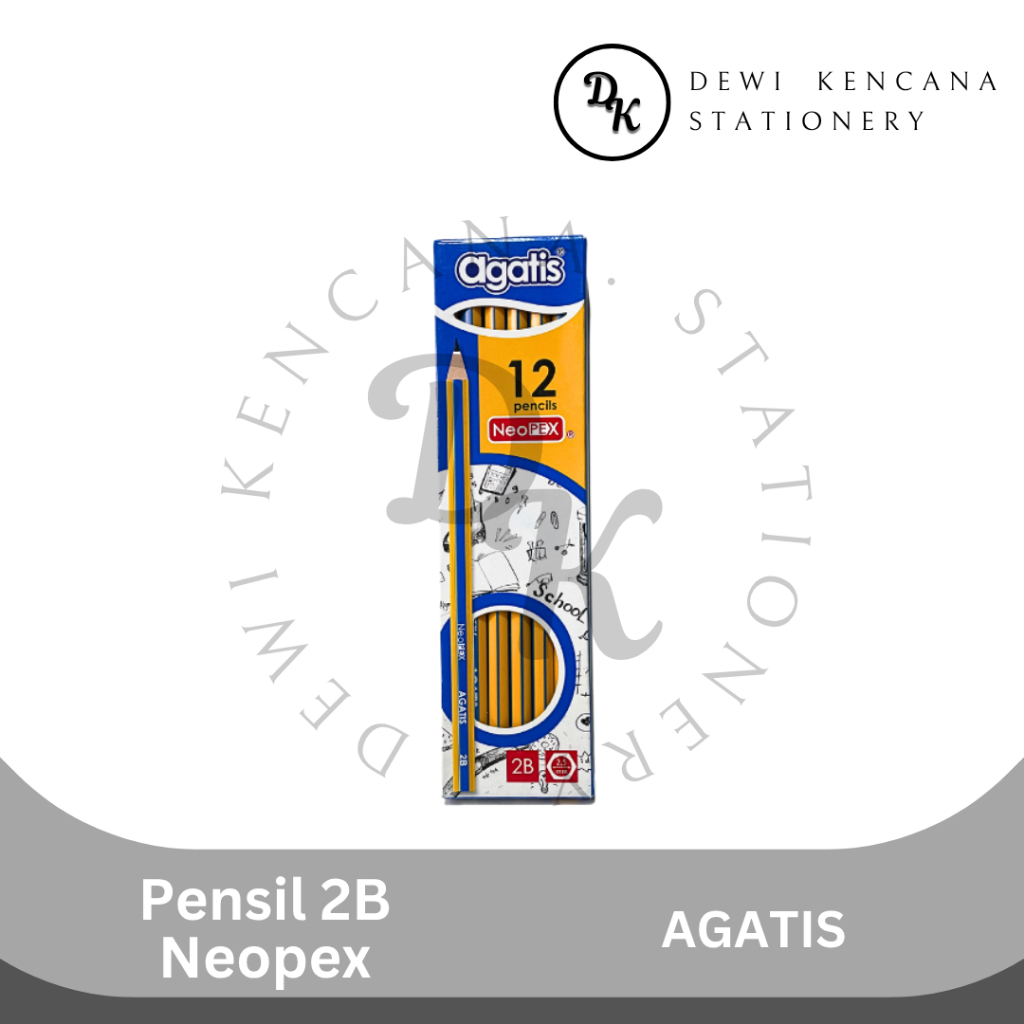 

pensil 2b agatis / pensil kayu 1 Lusin