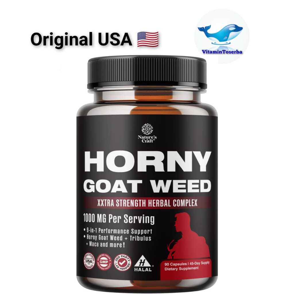 Natures Craft Horny Goat Weed Maca Root Stamina Libido Booster