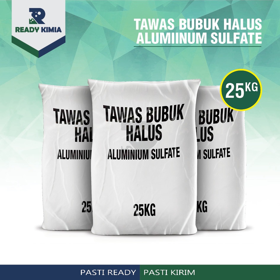 Tawas Bubuk halus 25KG 25 KG Aluminium Sulfate Powder 1 sak 1 karung kemasan karungan