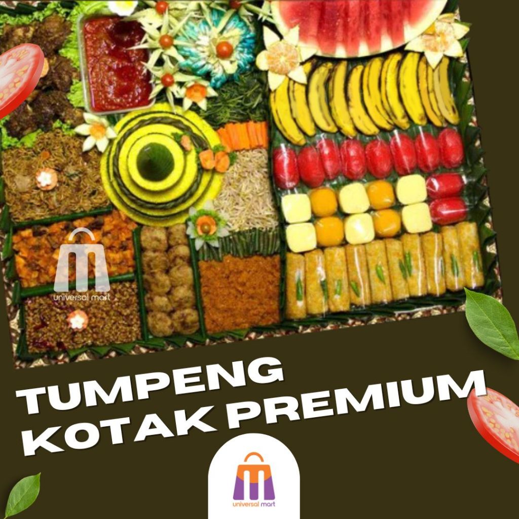 

TUMPENG KOTAK NASI KUNING PREMIUM PAKET LENGKAP PORSI BERVARIASI