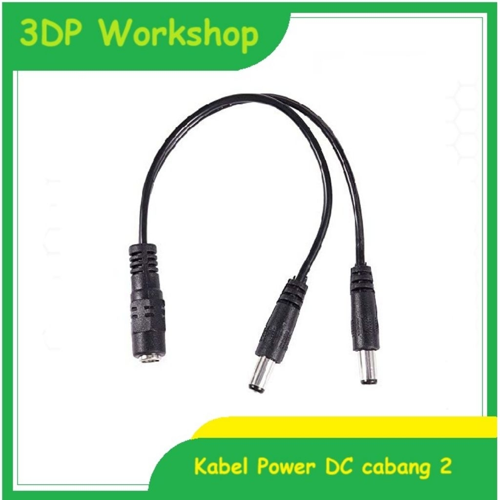 Kabel power dc cabang 2 splitter