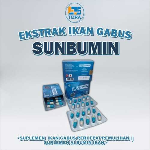 SUNBUMIN SUPLEMEN IKAN GABUS PERCEPATPEMULIHAN | SUPLEMEN IKAN GABUS | SUPLEMEN ALBUMIN IKAN