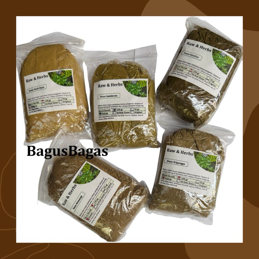 

100g Bubuk Daun Jati Cina Kelor Teh Hijau Green Tea Power MURNI Detox JSR Pelangsing Daun Beluntas Sringunggu Sirih Jati Belanda Pegagan Ciplukan Sledri Seledri Insulin Meniran Stevia Bidara Katuk Sambiloto Keji Beling Mimba Saga Manis Sirsak