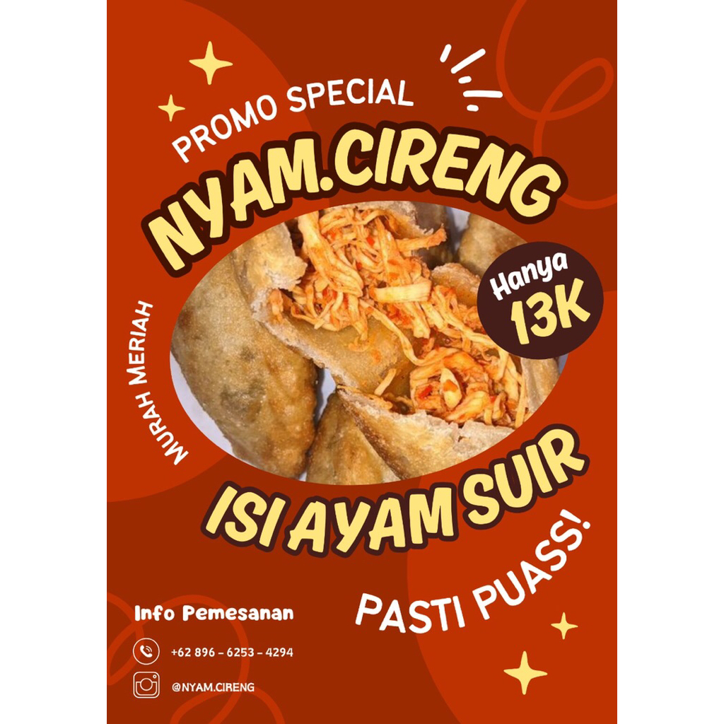 

Nyam.Cireng (Cireng Isi Ayam Suir)