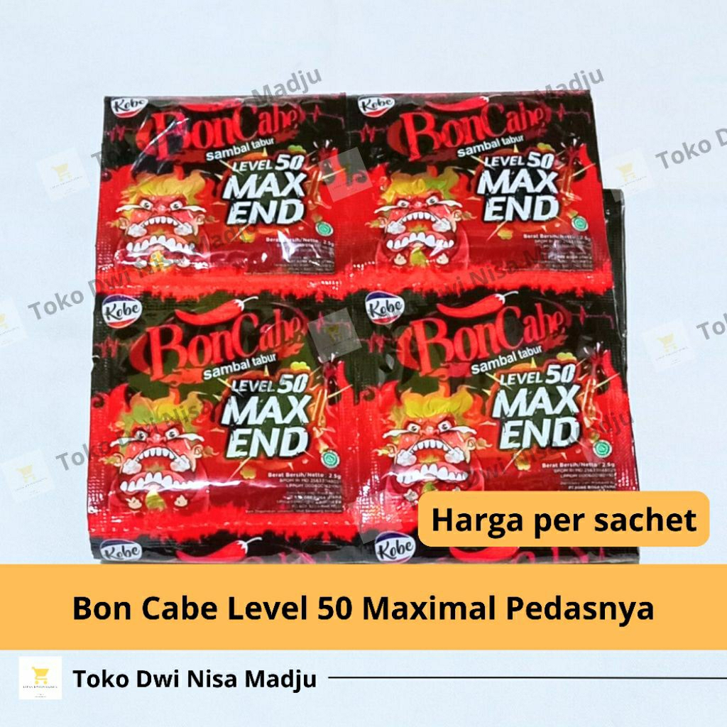 

Bon Cabe Level 50 Maximal Pedasnya Per Sachet
