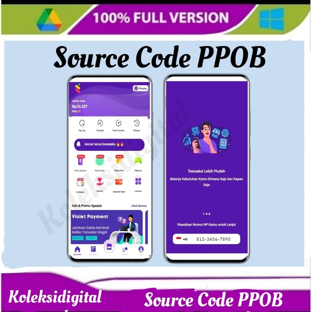 Source Code Script PPOB Pulsa Version Update Terbaru