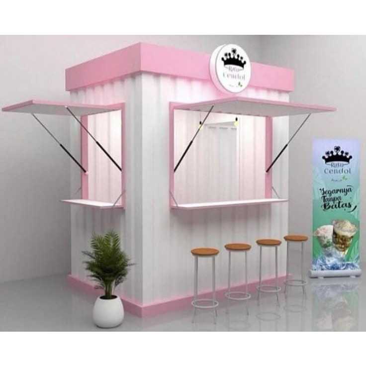 kontainer both/ gerobak jualan minimalis bandung, hanya link saja