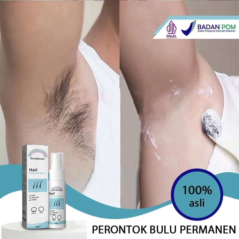 Spray Penghilang Bulu 20ml Hair remover Pembersih bulu ketiak dan miss v Pencukur bulu ketiak Penghi