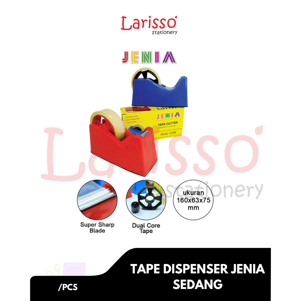 

JENIA - (pcs) TAPE DISPENSER ISOLASI JENIA SEDANG - pcs