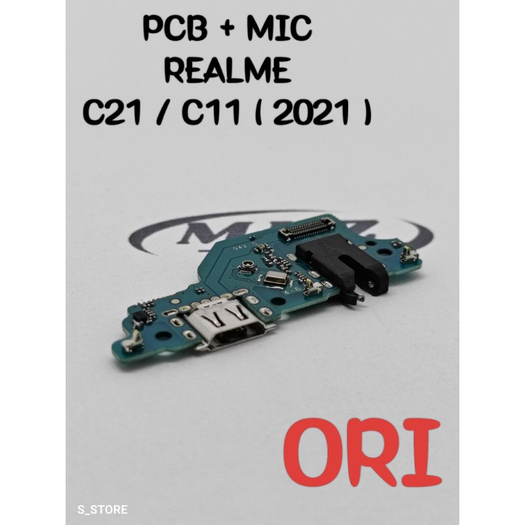 CONNECTOR CHARGER REALME C21 / C11 2021 ORI FLEXIBLE CAS PCB BOARD PAPAN KONEKTOR CAS REALME C21 / C